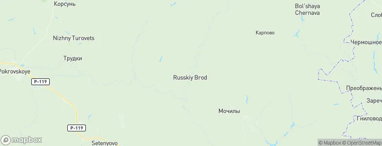Russkiy Brod, Russia Map