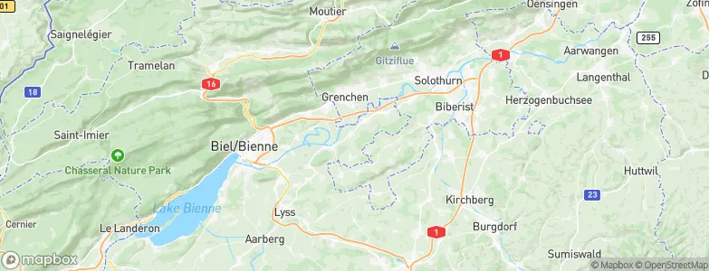 Rüti bei Büren, Switzerland Map