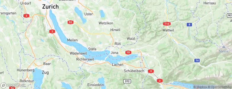Rüti / Westlicher Dorfteil, Switzerland Map