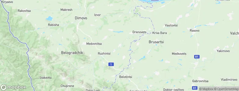 Ruzhintsi, Bulgaria Map