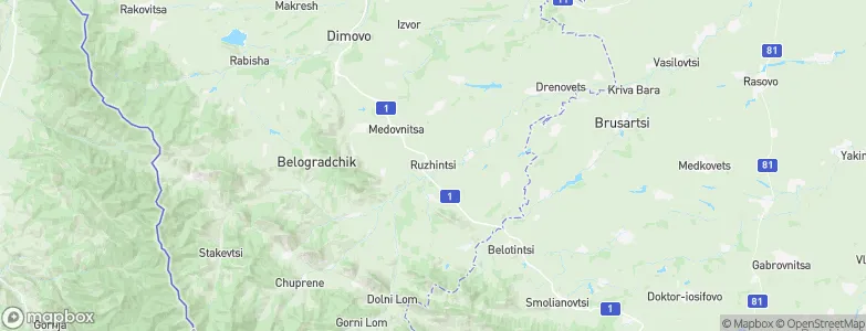 Ruzhintsi, Bulgaria Map