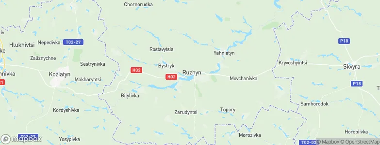 Ruzhyn, Ukraine Map