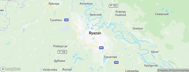 Ryazan, Russia Map