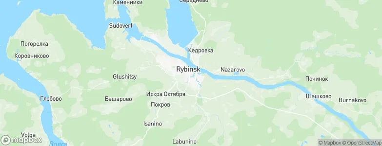 Rybinsk, Russia Map