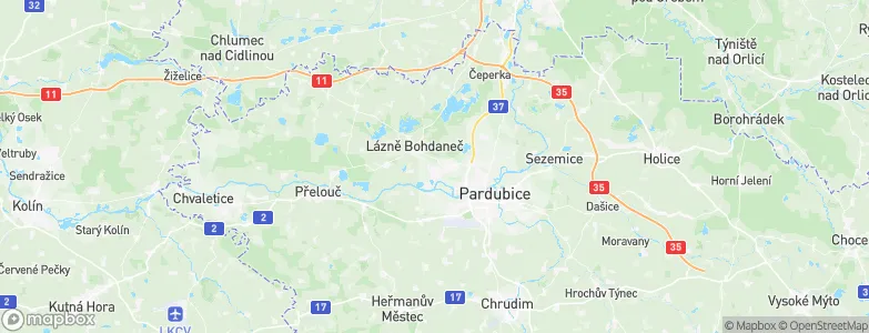 Rybitví, Czechia Map