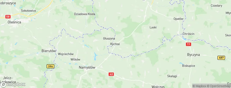 Rychtal, Poland Map