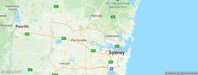 Ryde, Australia Map