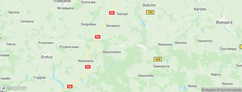 Rymań, Poland Map
