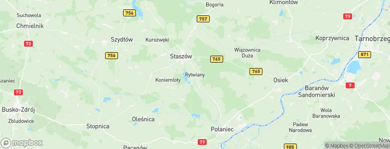 Rytwiany, Poland Map