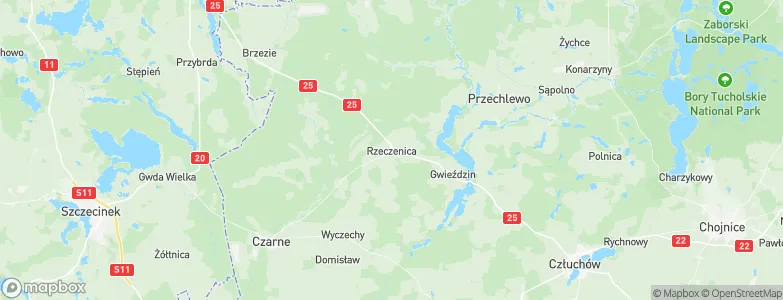 Rzeczenica, Poland Map