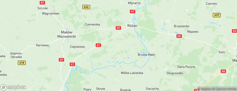 Rzewnie, Poland Map