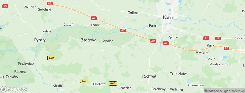 Rzgów Pierwszy, Poland Map