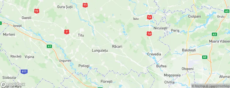 Răcari, Romania Map