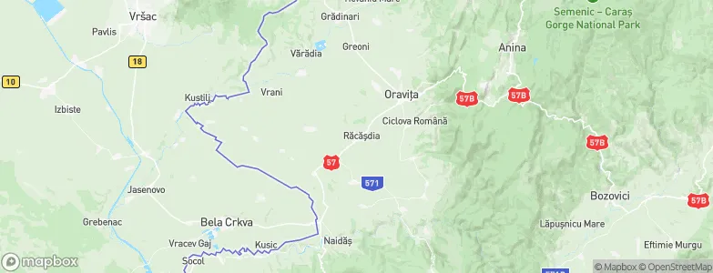 Răcăşdia, Romania Map