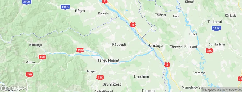 Răuceşti, Romania Map