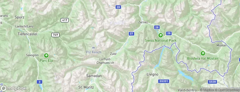 S-chanf, Switzerland Map