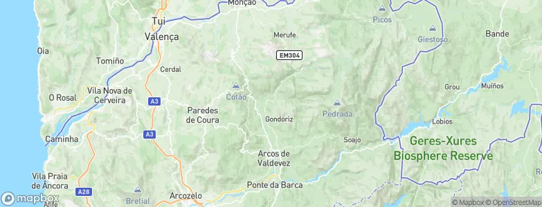 Sá, Portugal Map