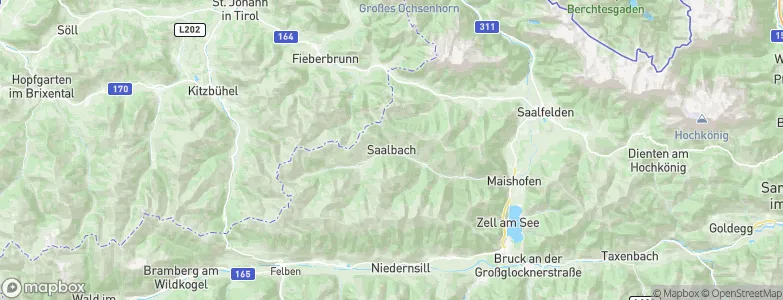 Saalbach, Austria Map