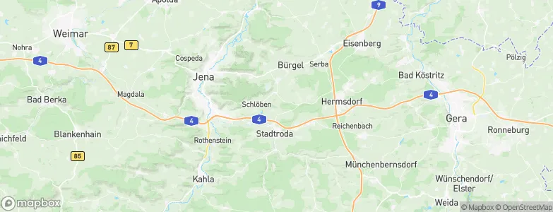 Saale-Holzland-Kreis, Germany Map