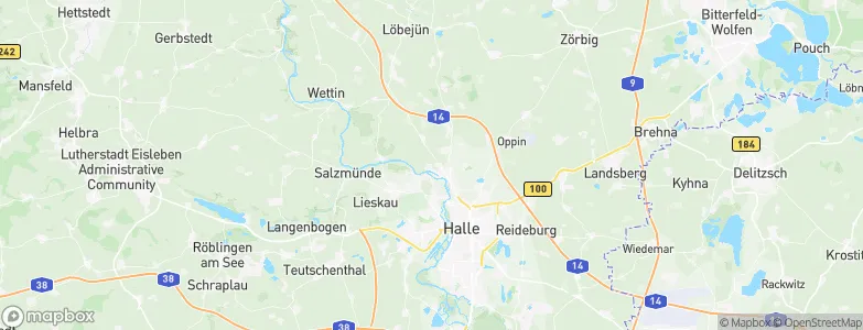 Saalekreis, Germany Map