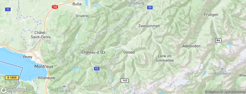 Saanen, Switzerland Map