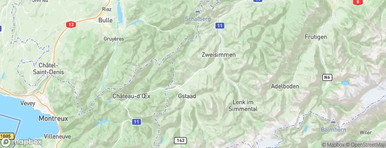 Saanenmöser, Switzerland Map