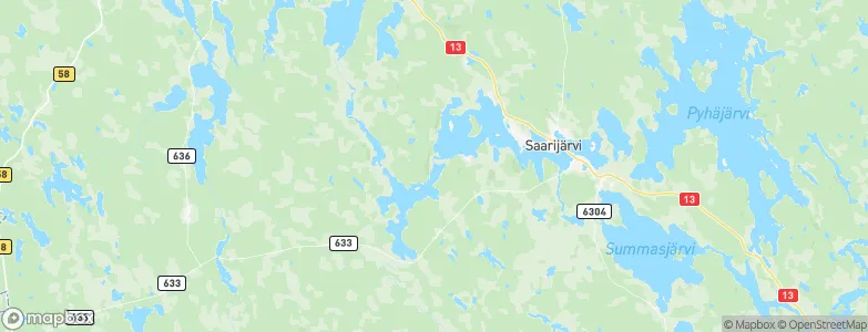 Saarijärvi, Finland Map