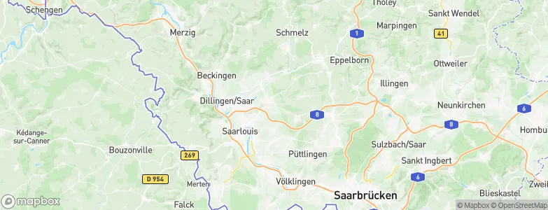 Saarwellingen, Germany Map