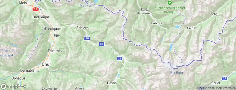 Saas, Switzerland Map