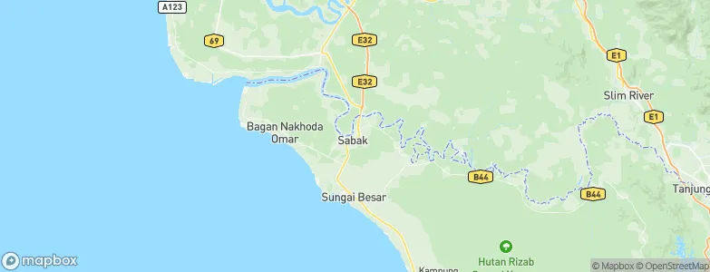 Sabak Bernam, Malaysia Map