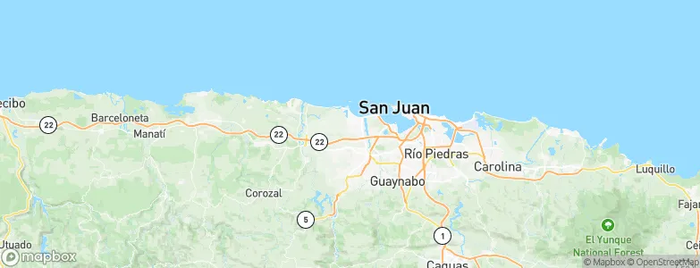 Sabana Seca, Puerto Rico Map