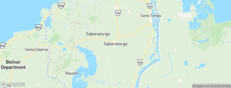 Sabanalarga, Colombia Map