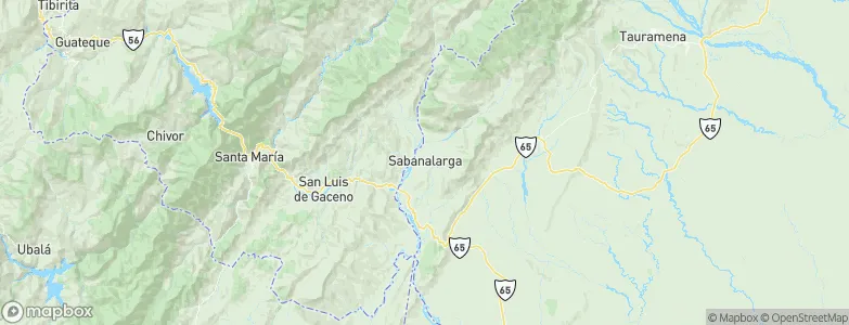 Sabanalarga, Colombia Map
