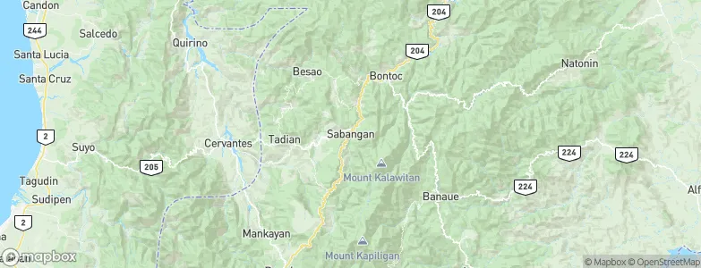 Sabangan, Philippines Map