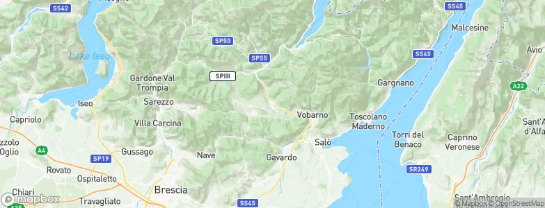 Sabbio Chiese, Italy Map