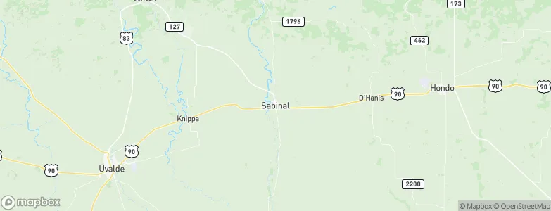 Sabinal, United States Map