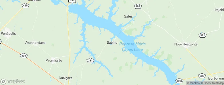 Sabino, Brazil Map