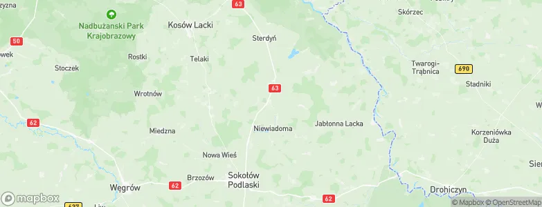 Sabnie, Poland Map