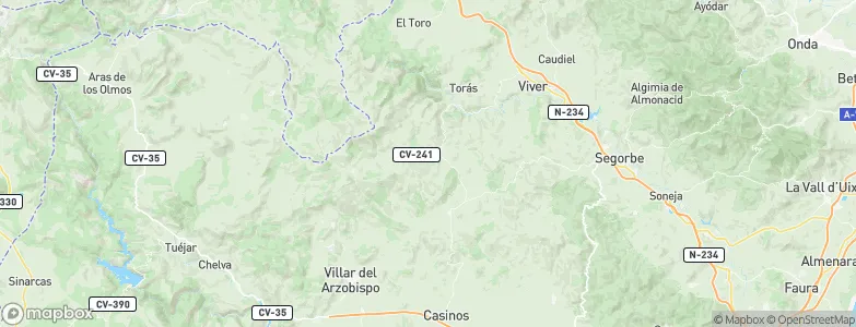 Sacañet, Spain Map