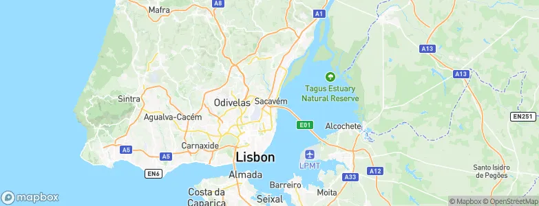 Sacavém, Portugal Map