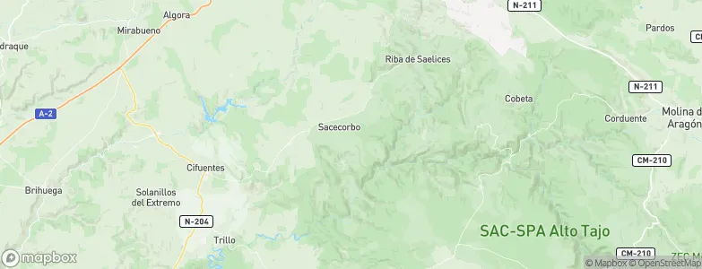 Sacecorbo, Spain Map