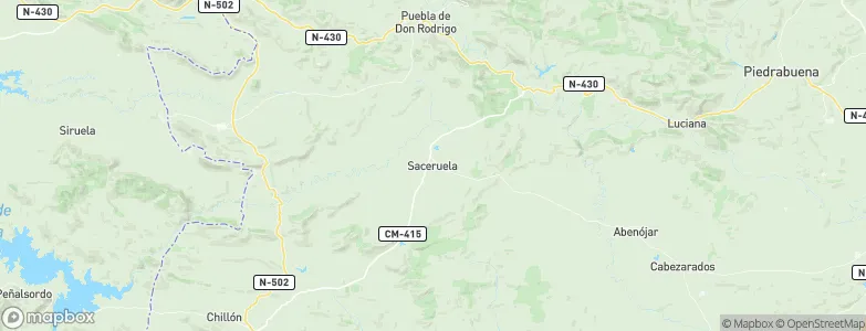 Saceruela, Spain Map