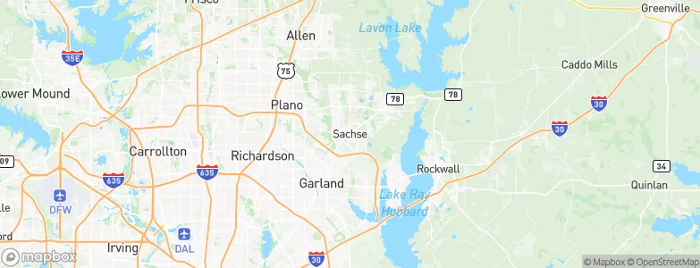 Sachse, United States Map