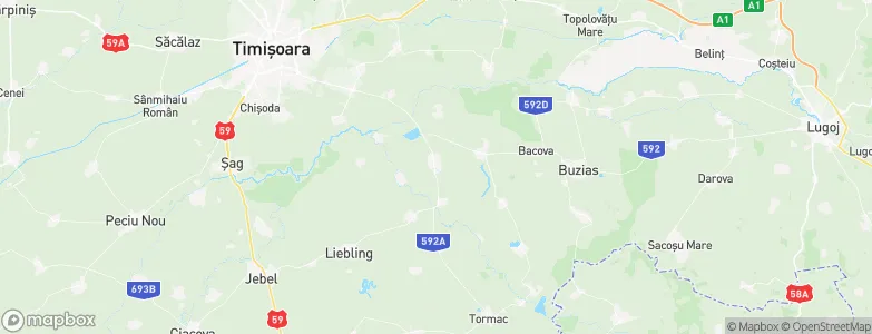 Sacoşu Turcesc, Romania Map