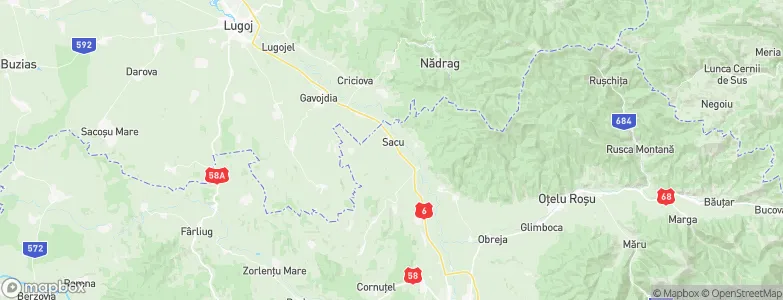 Sacu, Romania Map