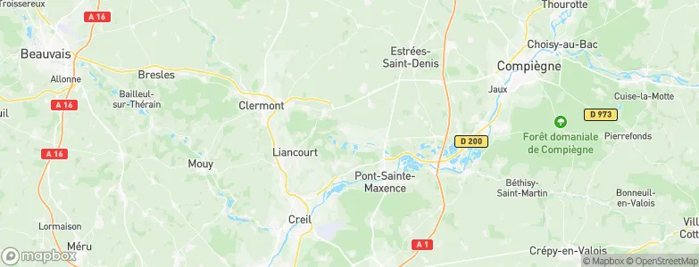 Sacy-le-Grand, France Map