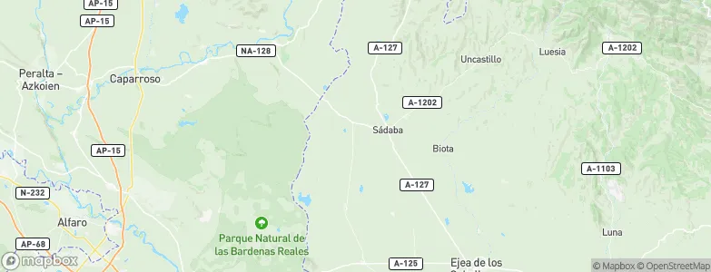 Sádaba, Spain Map