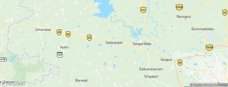 Sadāseopet, India Map