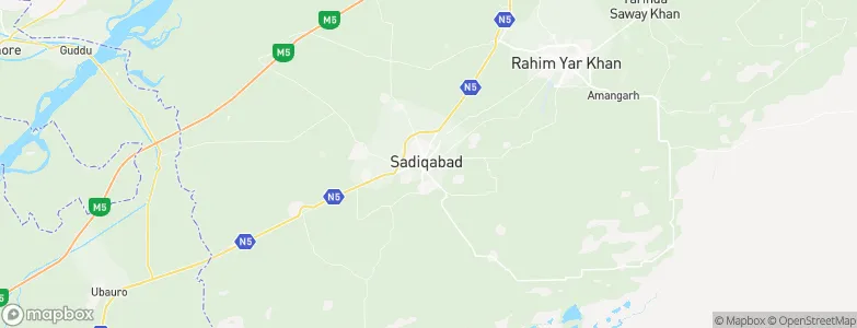 Saddiqabad, Pakistan Map