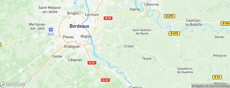 Sadirac, France Map
